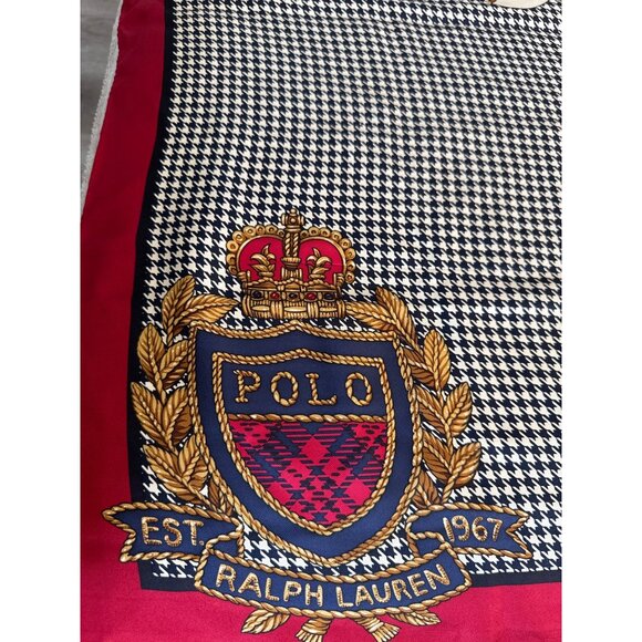 Vintage Polo Ralph Lauren Golf Club Trophy Silk Scarf - Picture 5 of 8